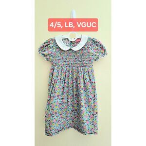 VGUC Little Bird Smocked Floral Dress, Sz 4/5